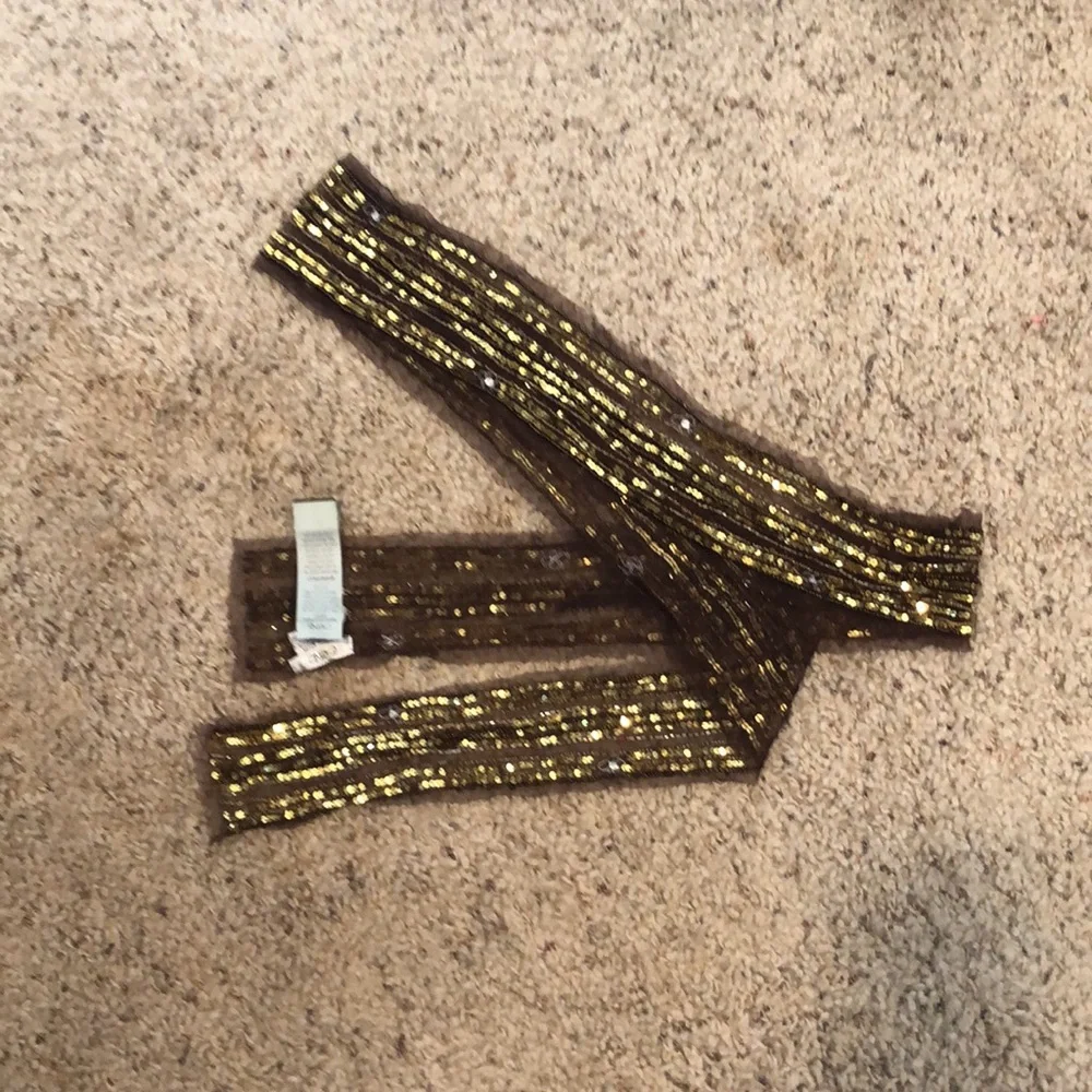 Cache New Sequin Beaded Belt Scarf 4 Colors To Choose From Top Pants NWT